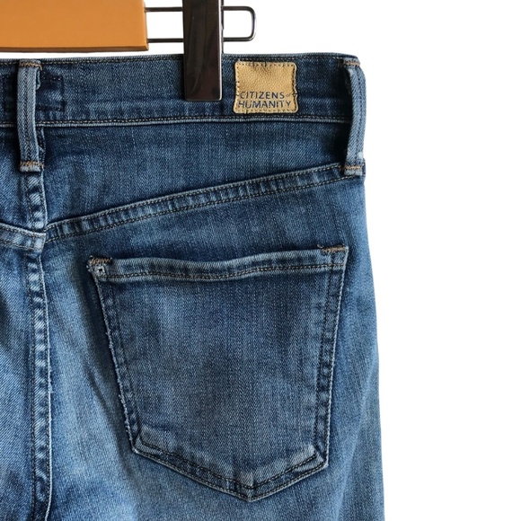 COH Emerson Slim Fit Boyfriend Jeans Medium Wash Ripped Knee Size 24 - Picture 8 of 14